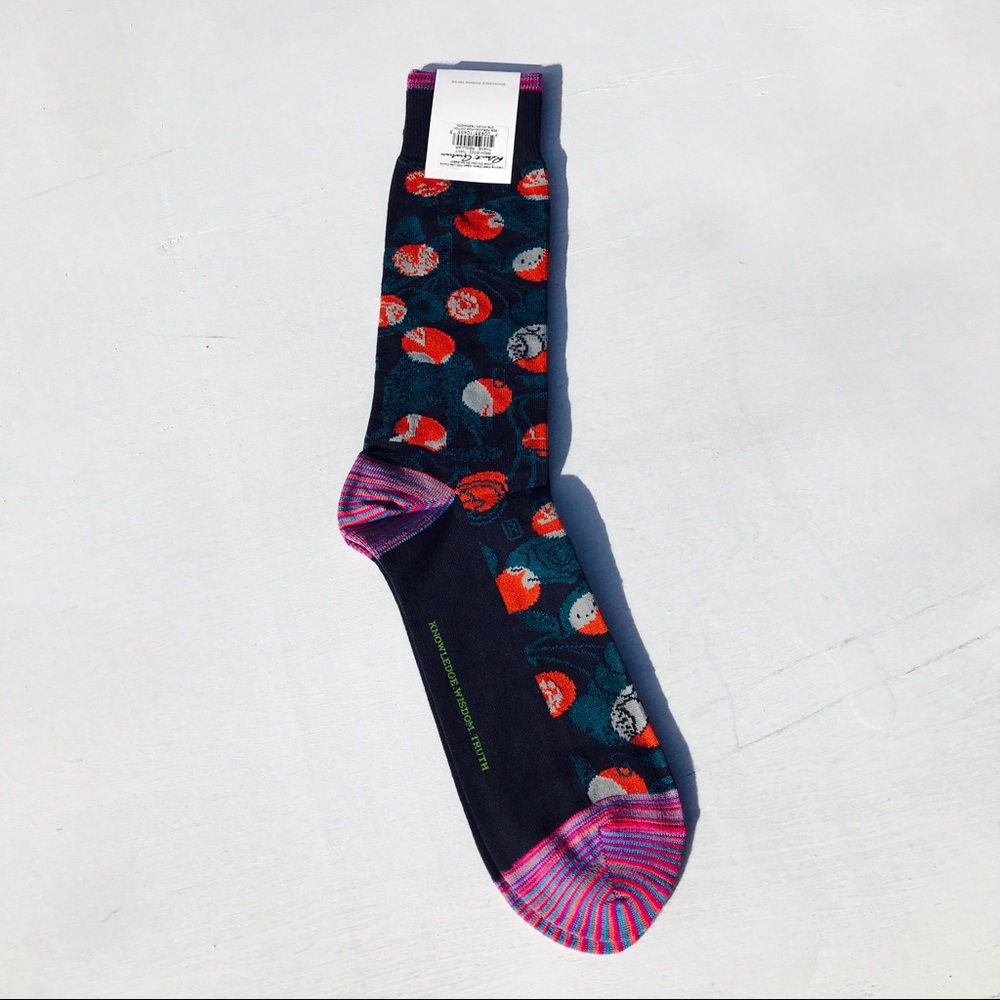 Robert Graham Navy Blue Dress socks - One Size - Picture 8 of 8